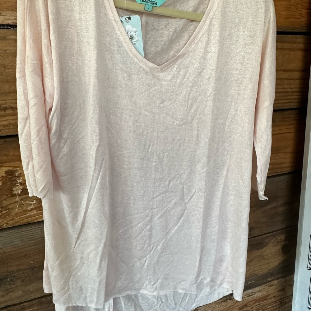 Nostalgia shell pink sweater
